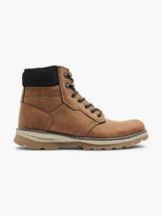 Mens Landrover Tan Causal Lace-up Boots