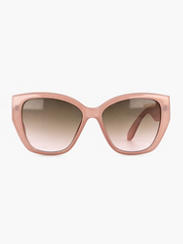 Roze zonnebril met vlinder glazen