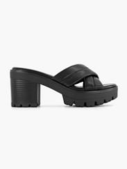 Zwarte chunky slipper