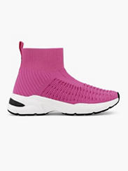 Roze hoge sock sneaker
