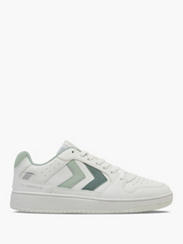 Hummel Ladies White/Green St. Powerplay Lace-up Trainer