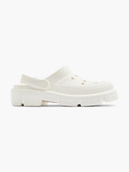 Witte chunky clog