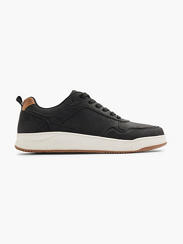Black/Tan Casual Lace-up Trainer 