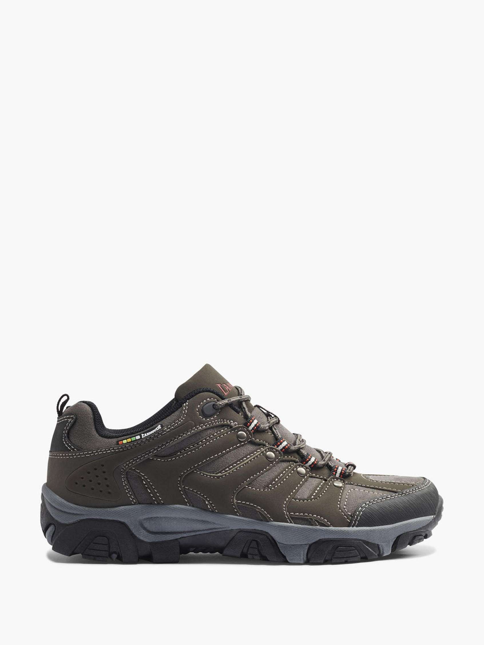 Landrover) Mens Landrover Brown Casual Hiker Lace-up Shoe in Grey 