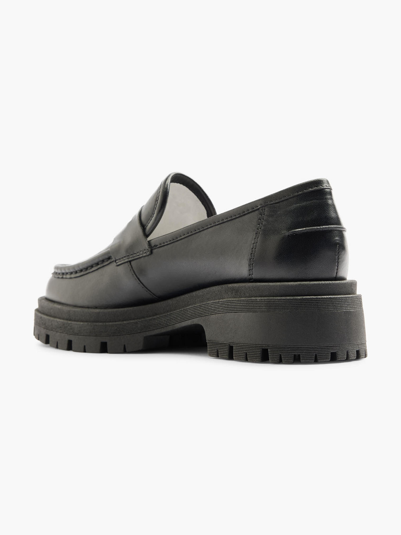 5th Avenue) Leder Chunky Loafer in schwarz | DEICHMANN