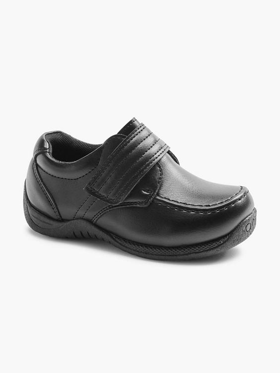 Toddler Boy Black Single Strap Shoes