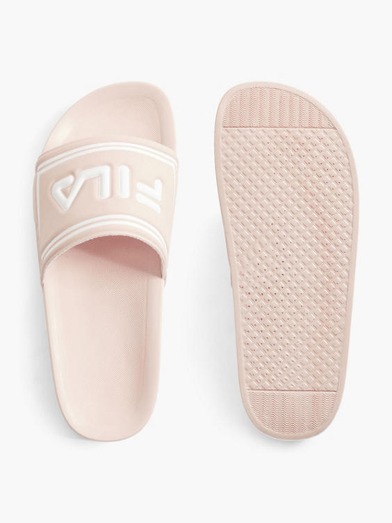 Ladies Fila Pink Slides