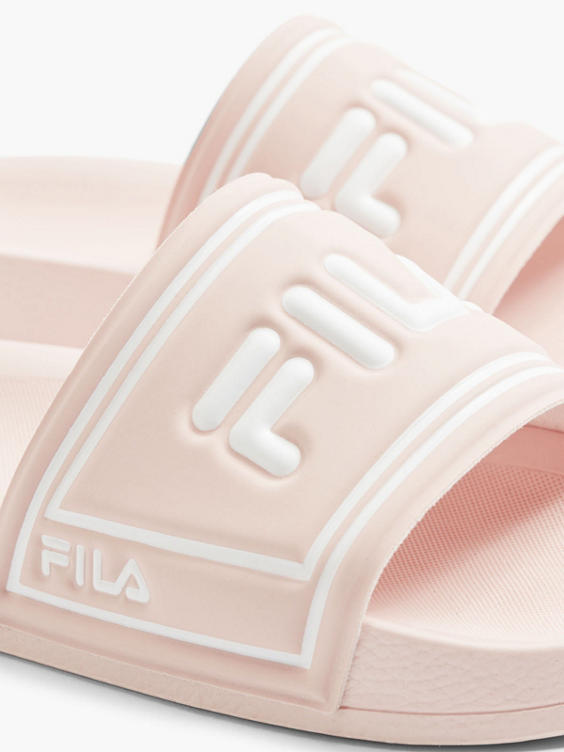 Ladies Fila Pink Slides