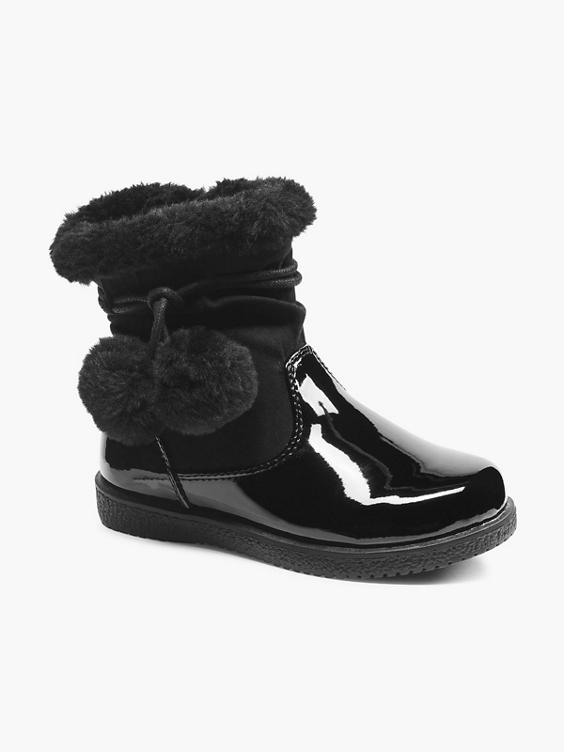 Buy Shoetopia Girls Black Solid Block Heeled Boots at Amazon.in