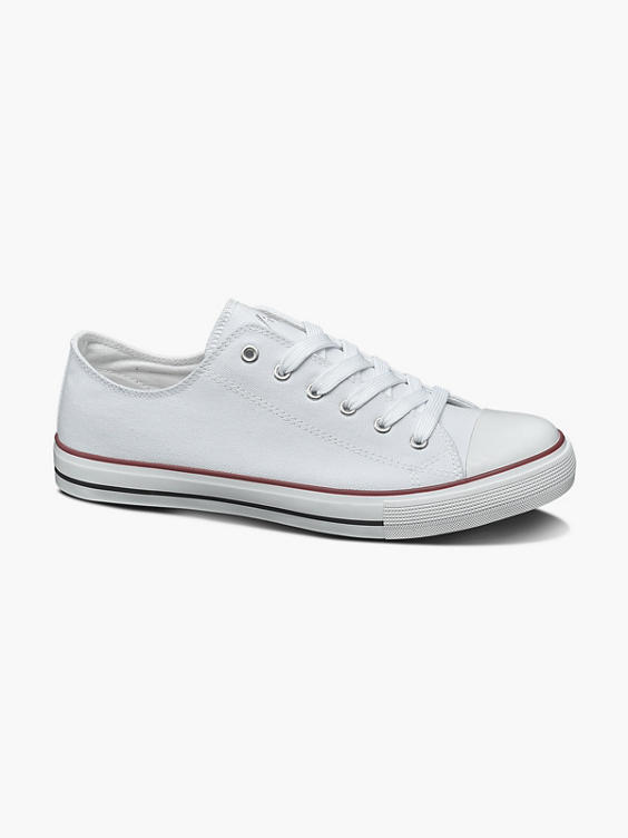 Mens VTY White Lace-up Canvas Shoes