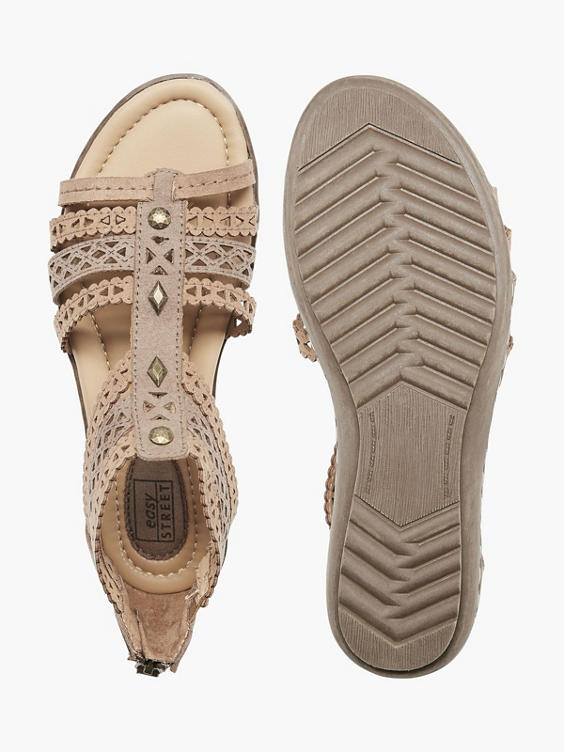 Ladies Tan Gladiator Sandals