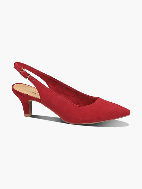 Red Slingback Heels