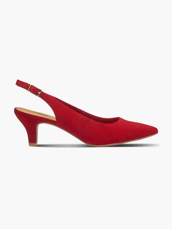(5th Avenue) Red Slingback Heels in Red | DEICHMANN