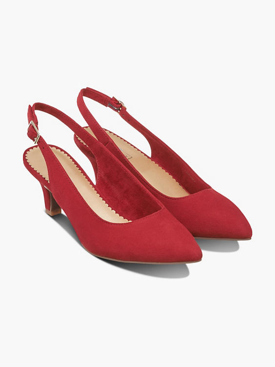 Red Slingback Heels
