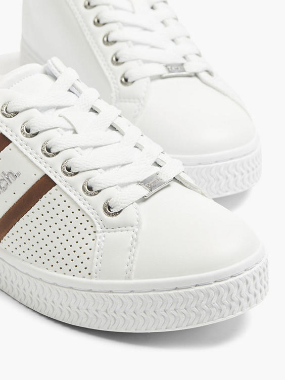 Ladies White Bench Trainers