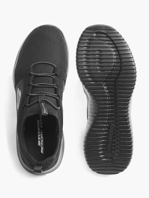 Zwarte sneaker elastische veter
