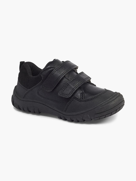 Toddler Boys Black Sporty Twin Strap Shoes
