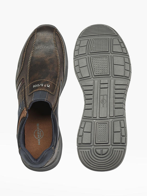 Mens Memphis One Brown Slip-on Shoes
