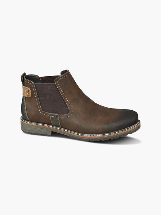 Mens Venice Brown Casual Slip-on Boots