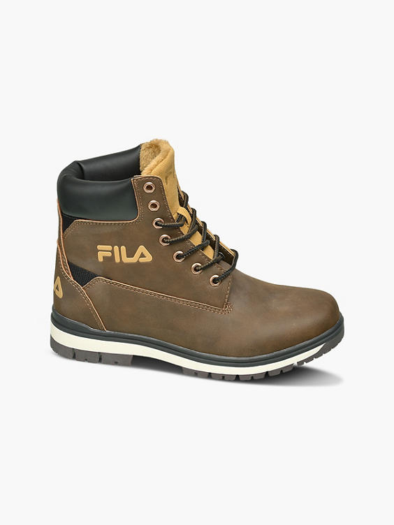 Teen Boys Brown Fila Lace Up Boots