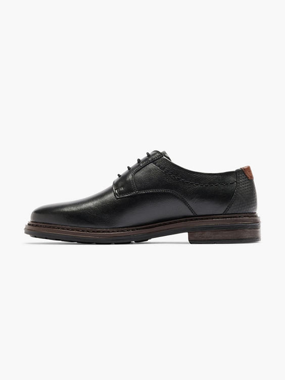 (Claudio Conti) Mens Claudio Conti Black Leather Lace-up Shoes in Black ...
