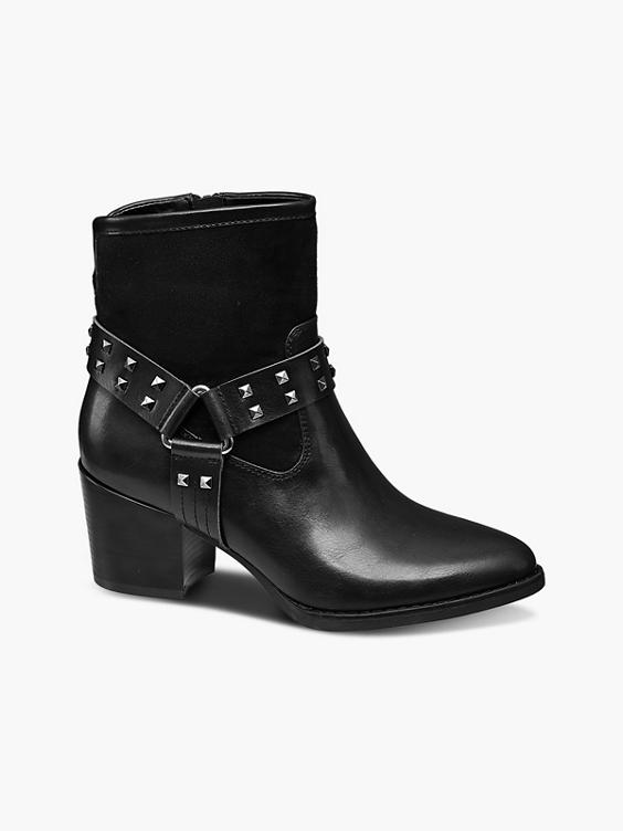 Black Western Heeled Boots Black DEICHMANN