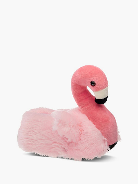 Roze flamingo pantoffel