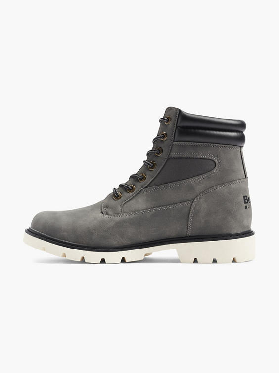 Mens Bench Grey Lace-up Boots 
