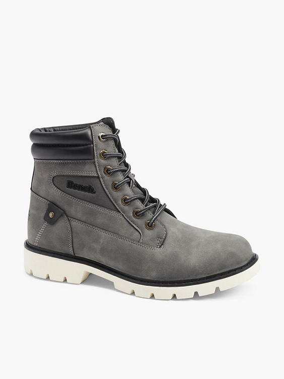 Mens Bench Grey Lace-up Boots 