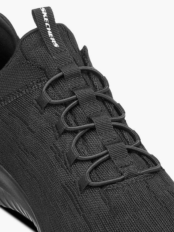 Mens Skechers Black Lace-up Trainers