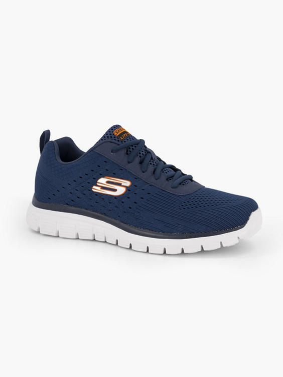 Mens Skechers Dark Blue Lace-up Trainers