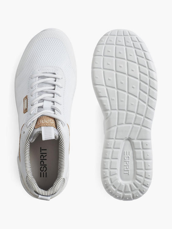 Witte sneaker metallic