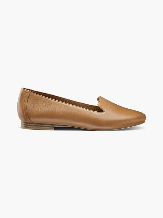 Cognac Soft Leather Loafers