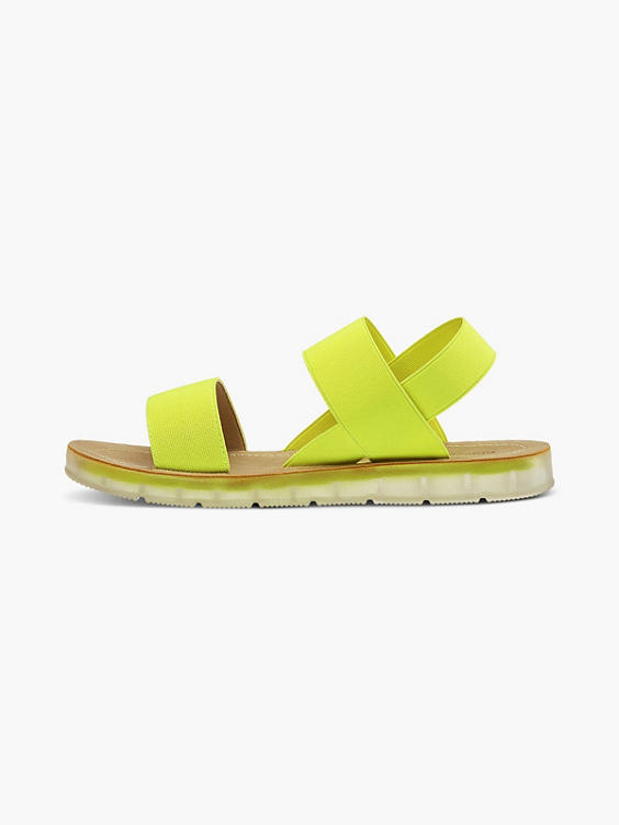 Gele sandaal elastisch