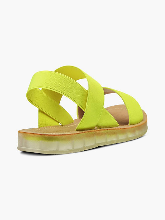 Gele sandaal elastisch