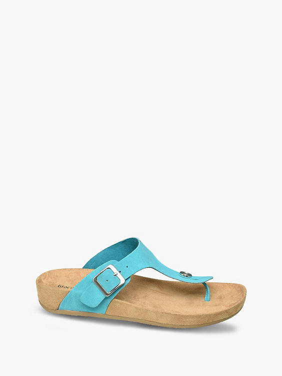 Turquoise slipper