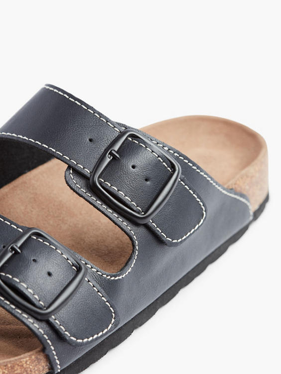 Mens Memphis One Blue Twin Buckle Footbed