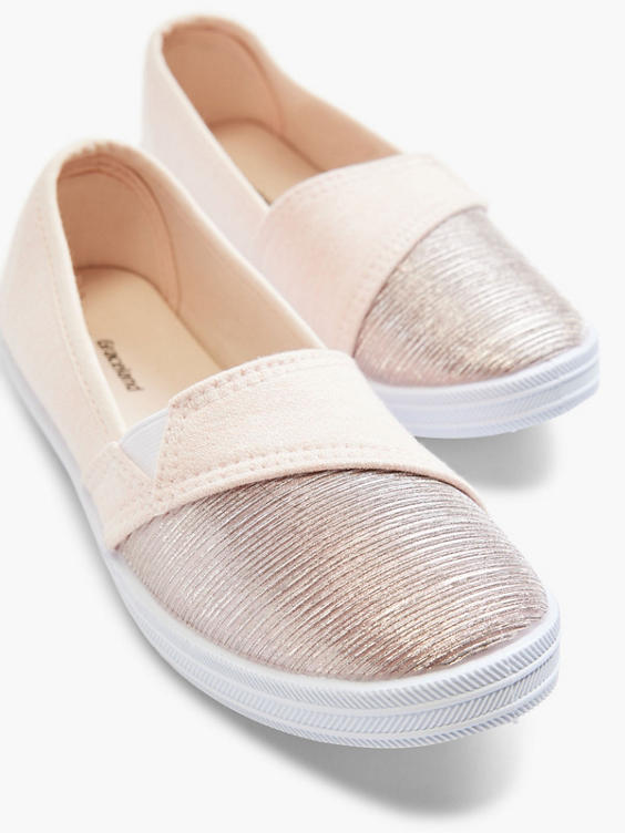 Junior Girls Graceland Pink Slip-on Canvas Shoes