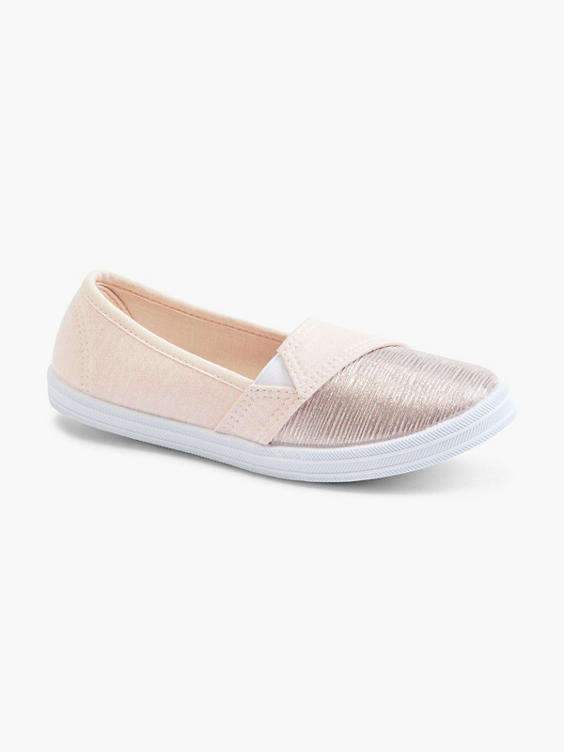Junior Girls Graceland Pink Slip-on Canvas Shoes