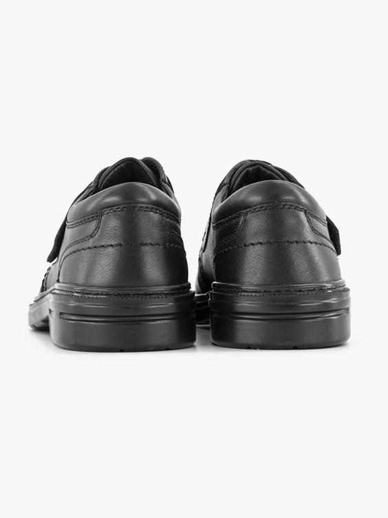 Zwarte leren schoen