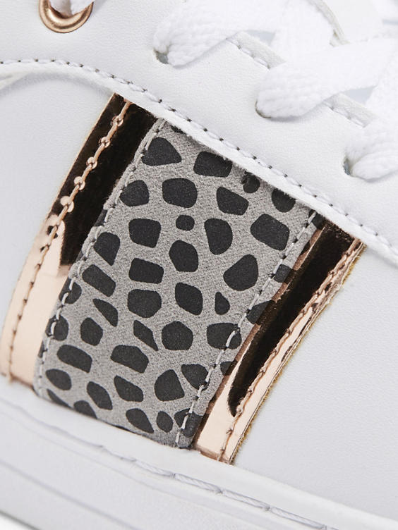 Witte sneaker cheetahprint