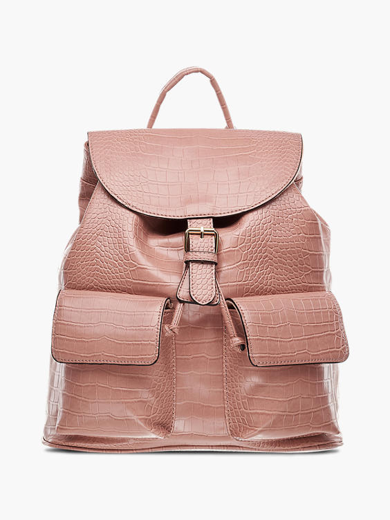 Light Pink Croc Backpack