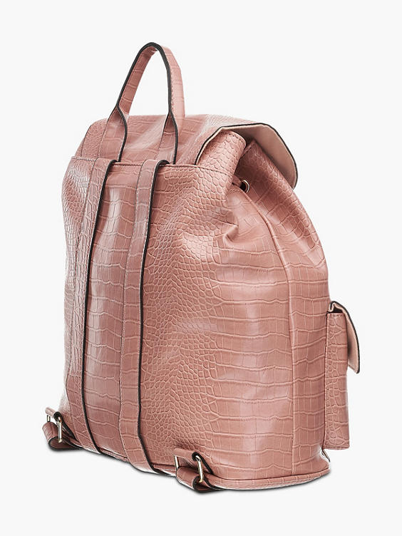 Light Pink Croc Backpack