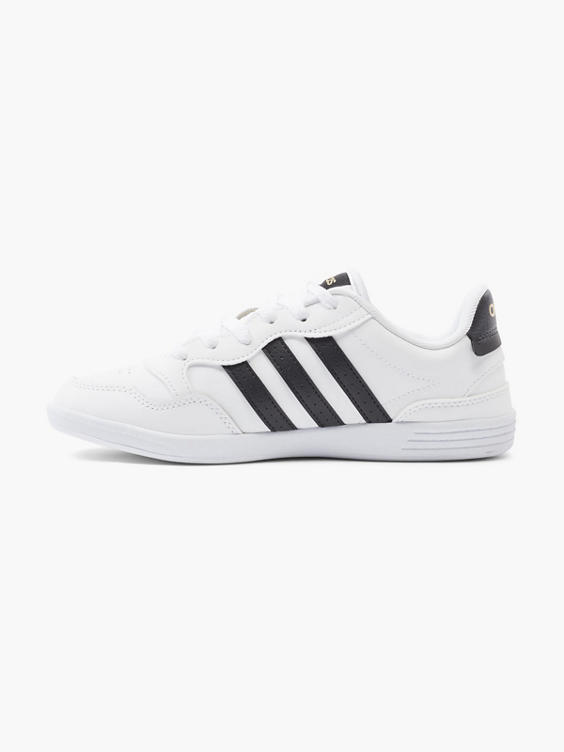 Ladies Adidas VL Hoops White Black Lace up Trainers