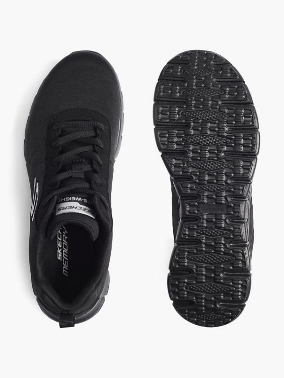 Black Skechers VIM Lace-up Trainers