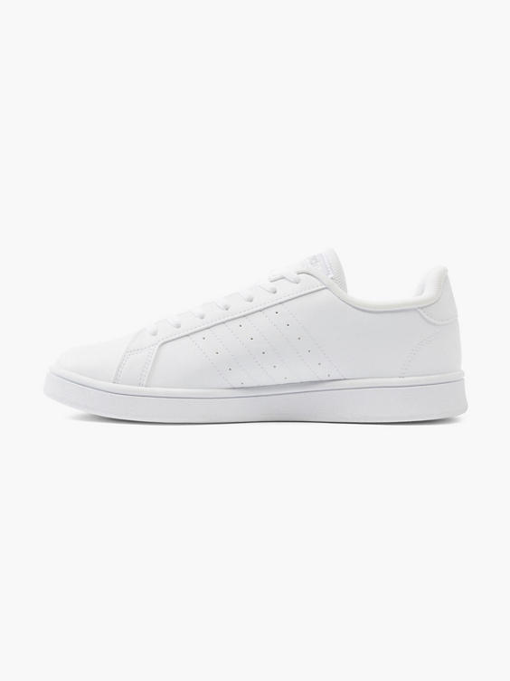 Ladies Adidas Grand Court Base White Lace-up Trainers
