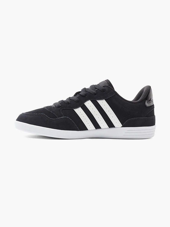 Ladies Adidas VL Hoops Low Black Lace-up Trainers