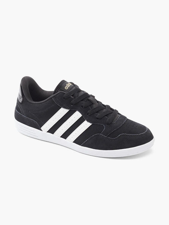 Ladies Adidas VL Hoops Low Black Lace-up Trainers