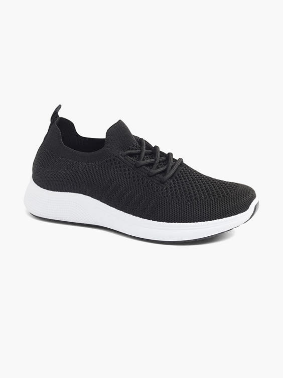 Ladies Knitted Lace-up Trainers
