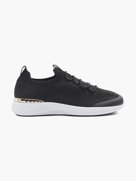 Venice) Knitted Trainers in Black | DEICHMANN